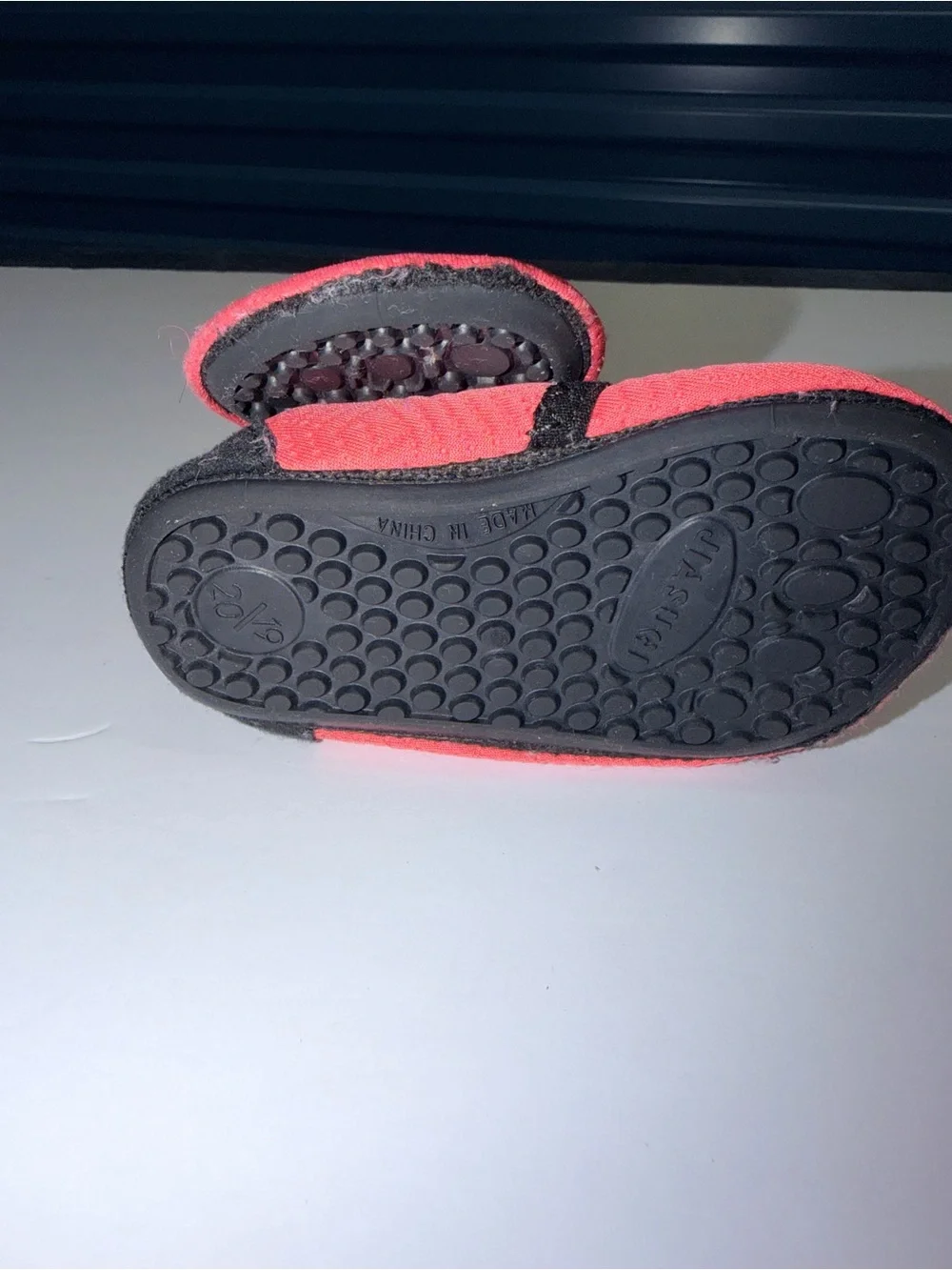 Kids Coral Pink Water Shoes with Black Trim